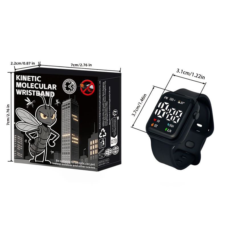Large Screen Square LED Digital Watch for Students